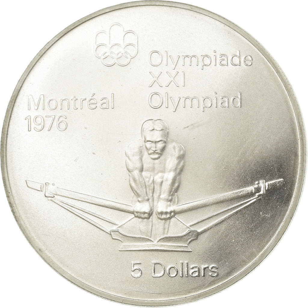 Moeda, Canadá, Elizabeth II, 5 Dollars, 1974, Royal Canadian Mint, Ottawa