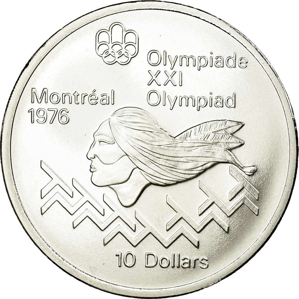 Moeda, Canadá, Elizabeth II, 10 Dollars, 1975, Royal Canadian Mint, Ottawa