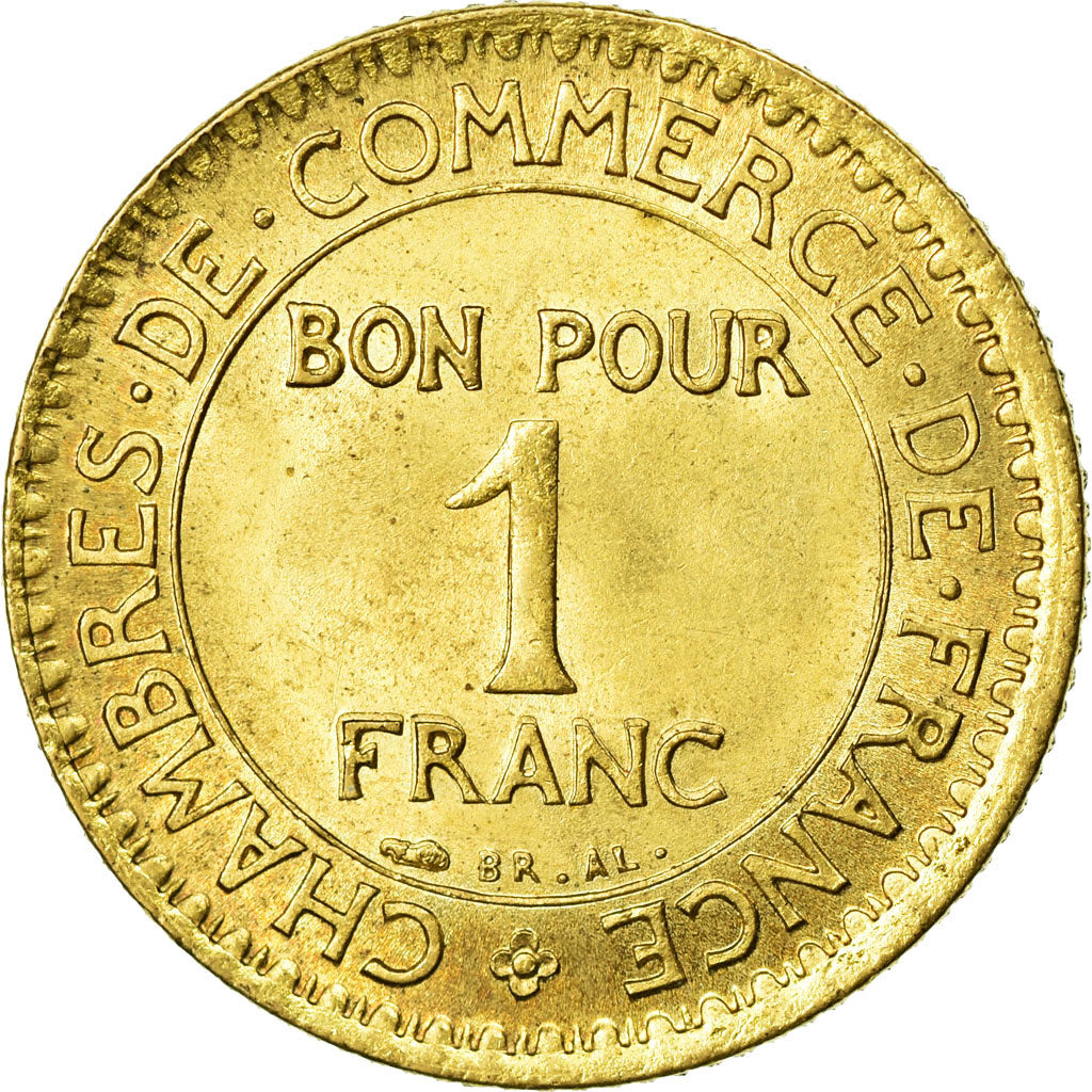 Coin, France, Chambre de commerce, Franc, 1921, Paris, MS(60-62)