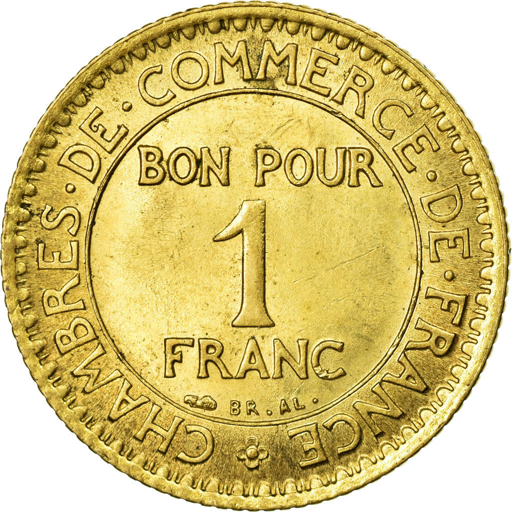 Coin, France, Chambre de commerce, Franc, 1921, Paris, MS(60-62)