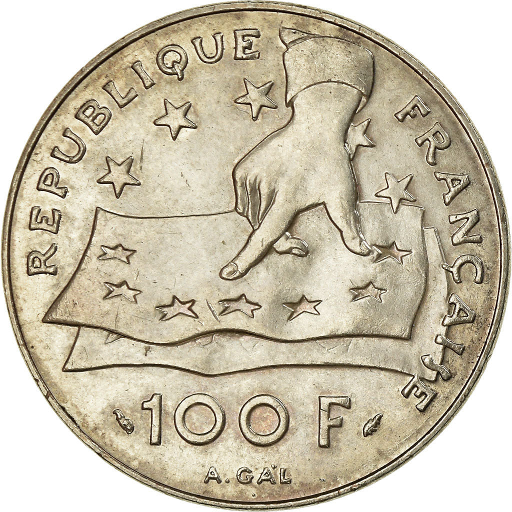 Monnaie, France, Descartes, 100 Francs, 1991, SUP, Argent, Gadoury:906, KM:996