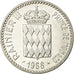 Coin, Monaco, Rainier III, 10 Francs, 1966, AU(55-58), Silver, KM:146