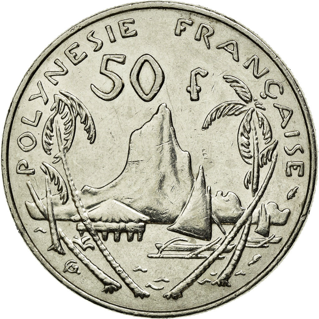 Coin, French Polynesia, 50 Francs, 1985, Paris, AU(55-58), Nickel, KM:13