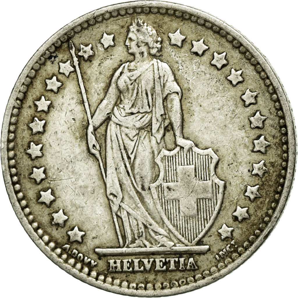 Coin, Switzerland, Franc, 1945, Bern, EF(40-45), Silver, KM:24