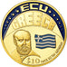 Coin, Liberia, Ecu Grèce, 10 Dollars, 2001, MS(63), Cupro-nickel