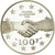 Munten, Frankrijk, De Gaulle - Adenauer, 100 Francs, 1994, BE, FDC, Zilver