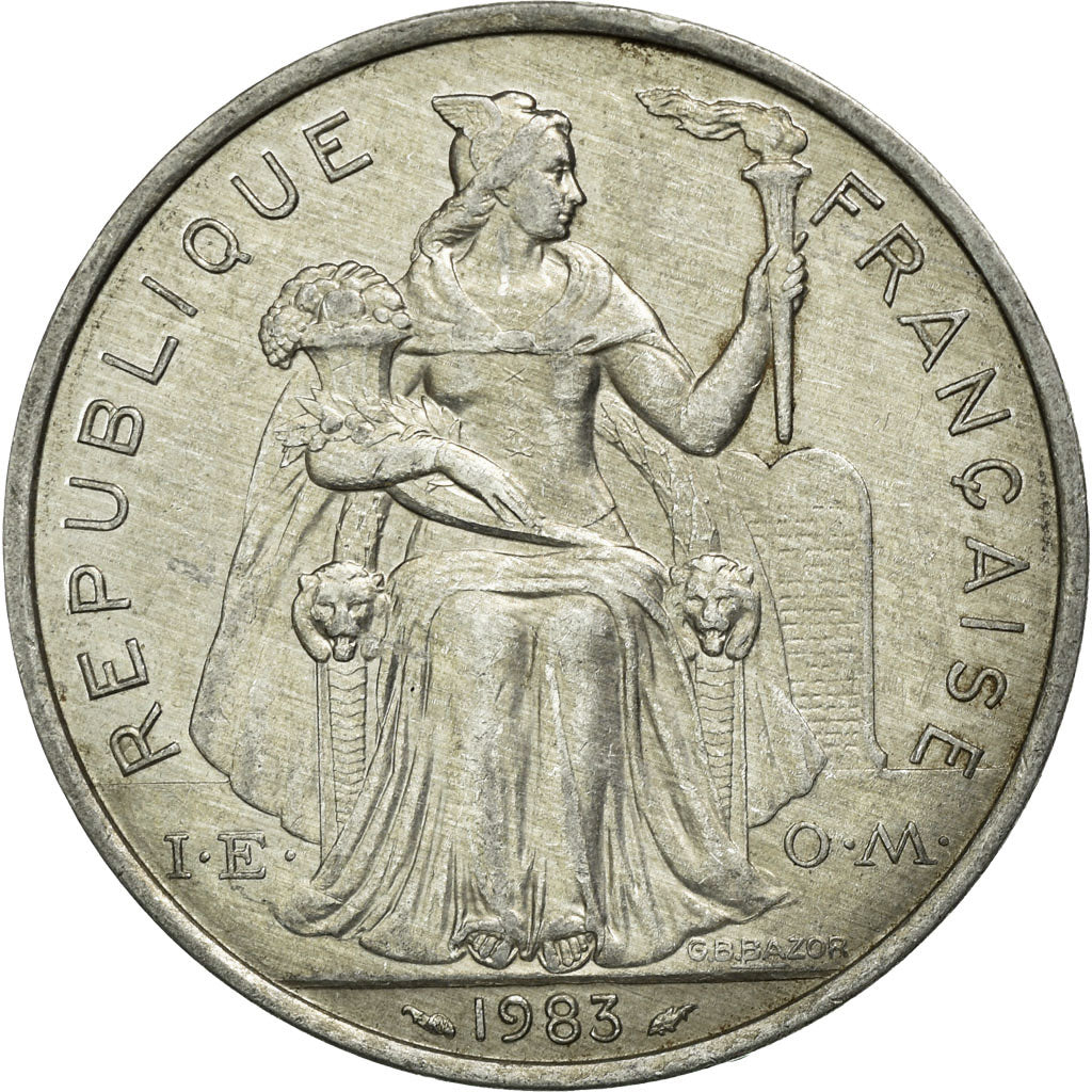 Monnaie, Nouvelle-Calédonie, 5 Francs, 1983, Paris, TTB, Aluminium, KM:16