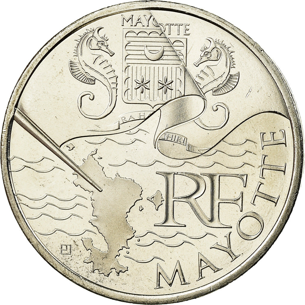 Francia, 10 Euro, Mayotte, 2011, SPL, Argento, KM:1726