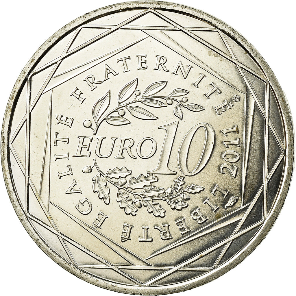 Francia, 10 Euro, Mayotte, 2011, SPL, Argento, KM:1726