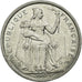 Moneda, Nueva Caledonia, 2 Francs, 1983, Paris, MBC+, Aluminio, KM:14