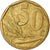 Moneta, Sudafrica, 50 Cents, 2007, Pretoria, MB+, Acciaio placcato in bronzo