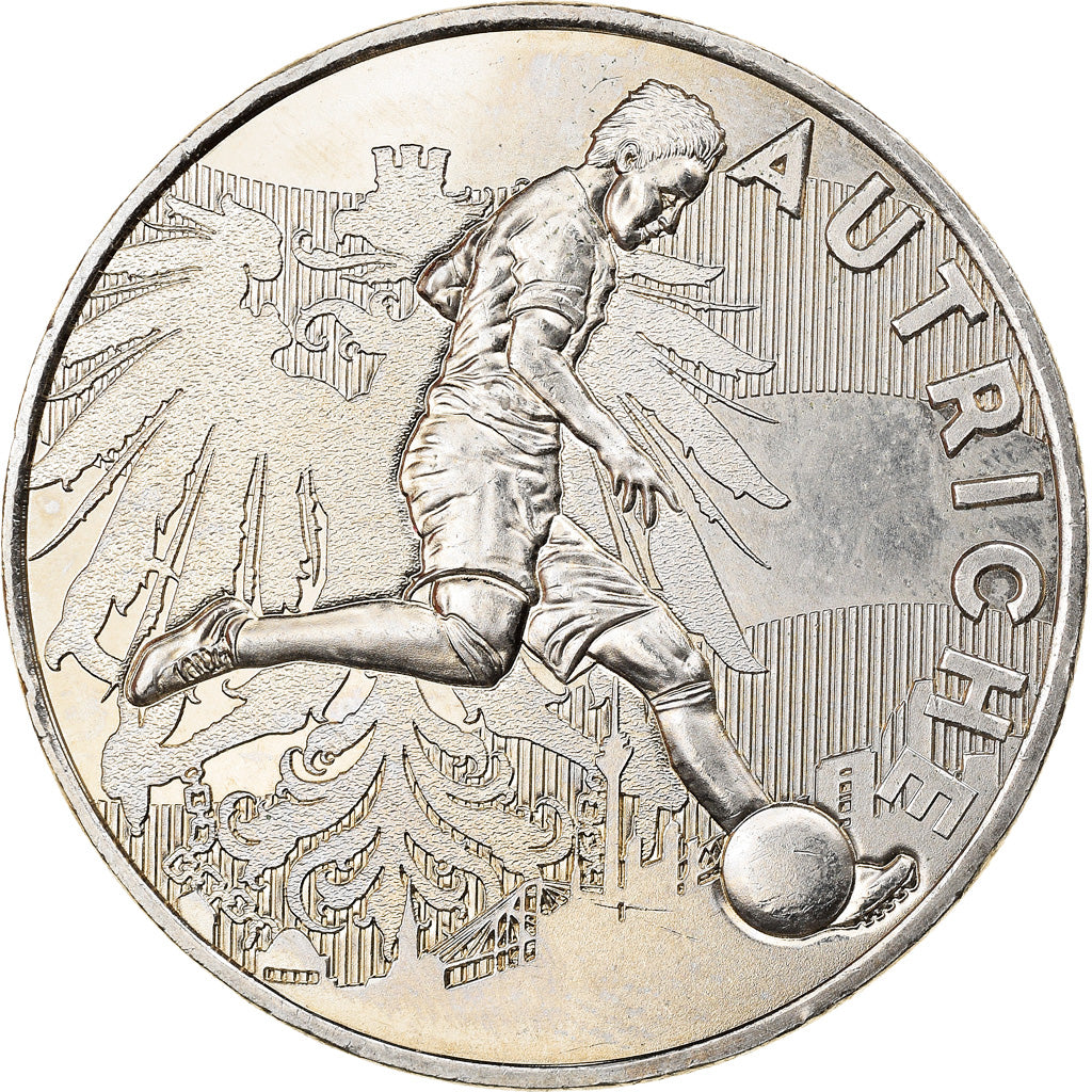 France, Jeton, Football, Autriche, Euro, Sports & leisure, 2016, MS(64)