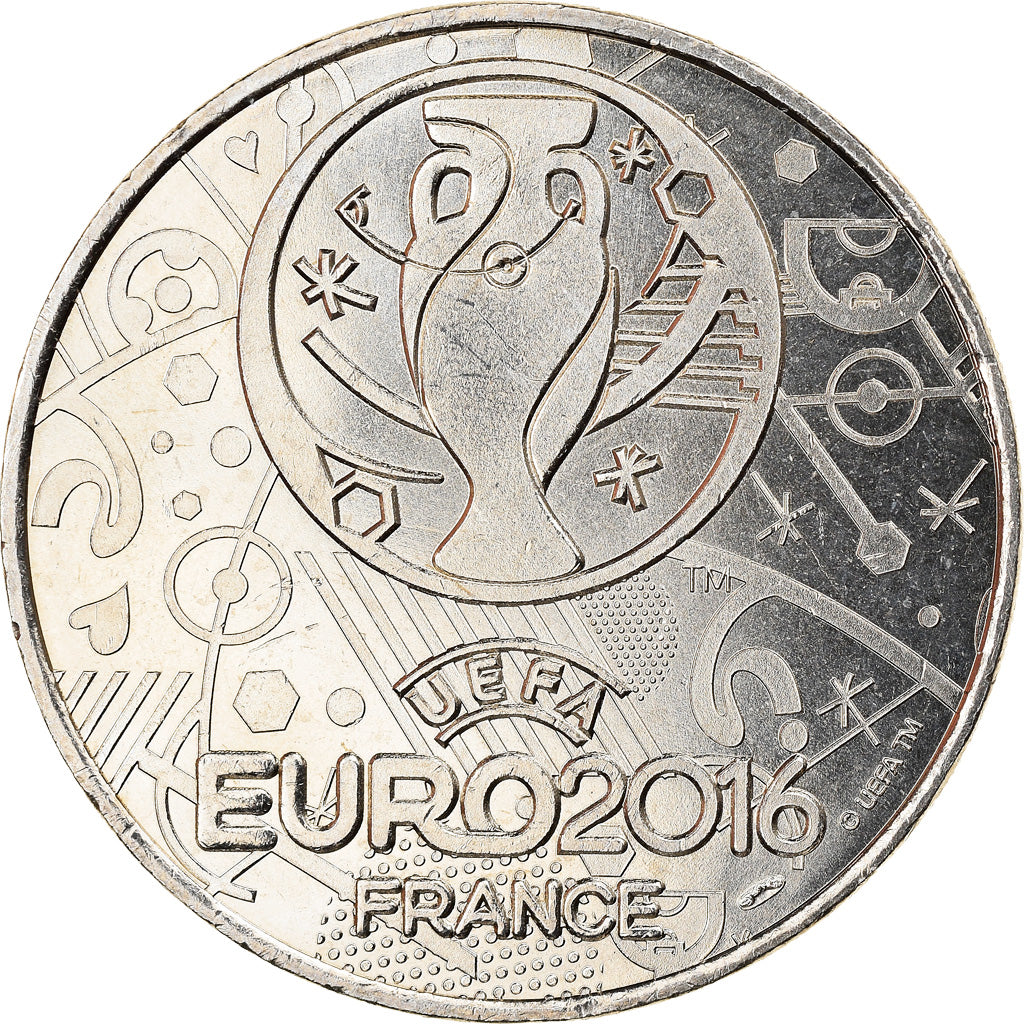 France, Jeton, Football, Autriche, Euro, Sports & leisure, 2016, MS(64)