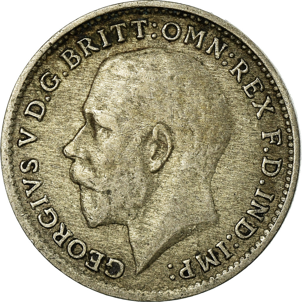 Moneta, Gran Bretagna, George V, 3 Pence, 1920, MB+, Argento, KM:813