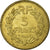 Münze, Frankreich, Lavrillier, 5 Francs, 1940, Paris, SS, Aluminum-Bronze