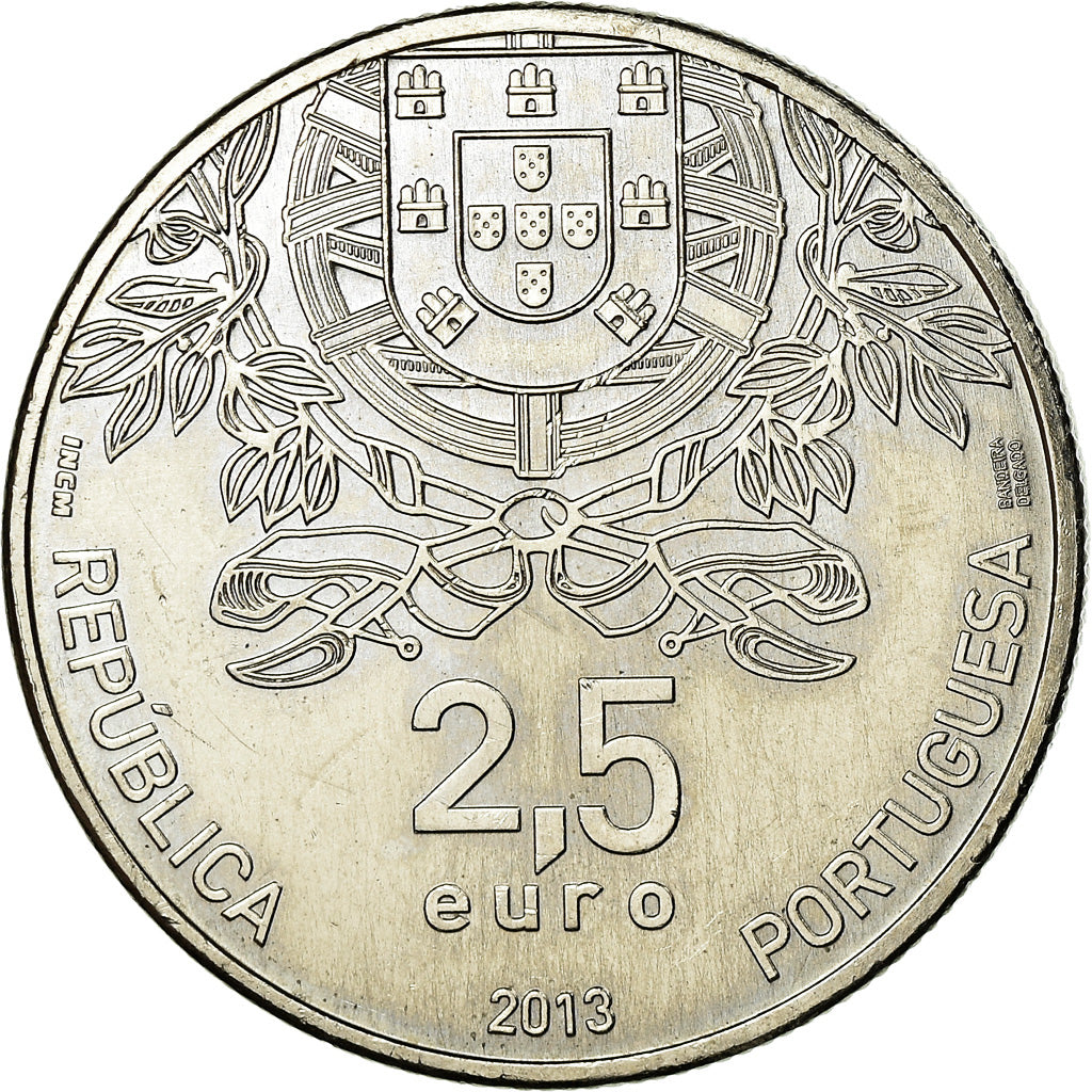 Portugal, 2-1/2 Euro, 2013, EBC, Cobre - níquel, KM:856