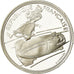 Münze, Frankreich, Bobsledding, 100 Francs, 1990, BE, STGL, Silber, KM:981