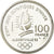 Münze, Frankreich, Bobsledding, 100 Francs, 1990, BE, STGL, Silber, KM:981