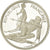 Coin, France, Slalom skiers, 100 Francs, 1990, BE, MS(65-70), Silver, KM:984