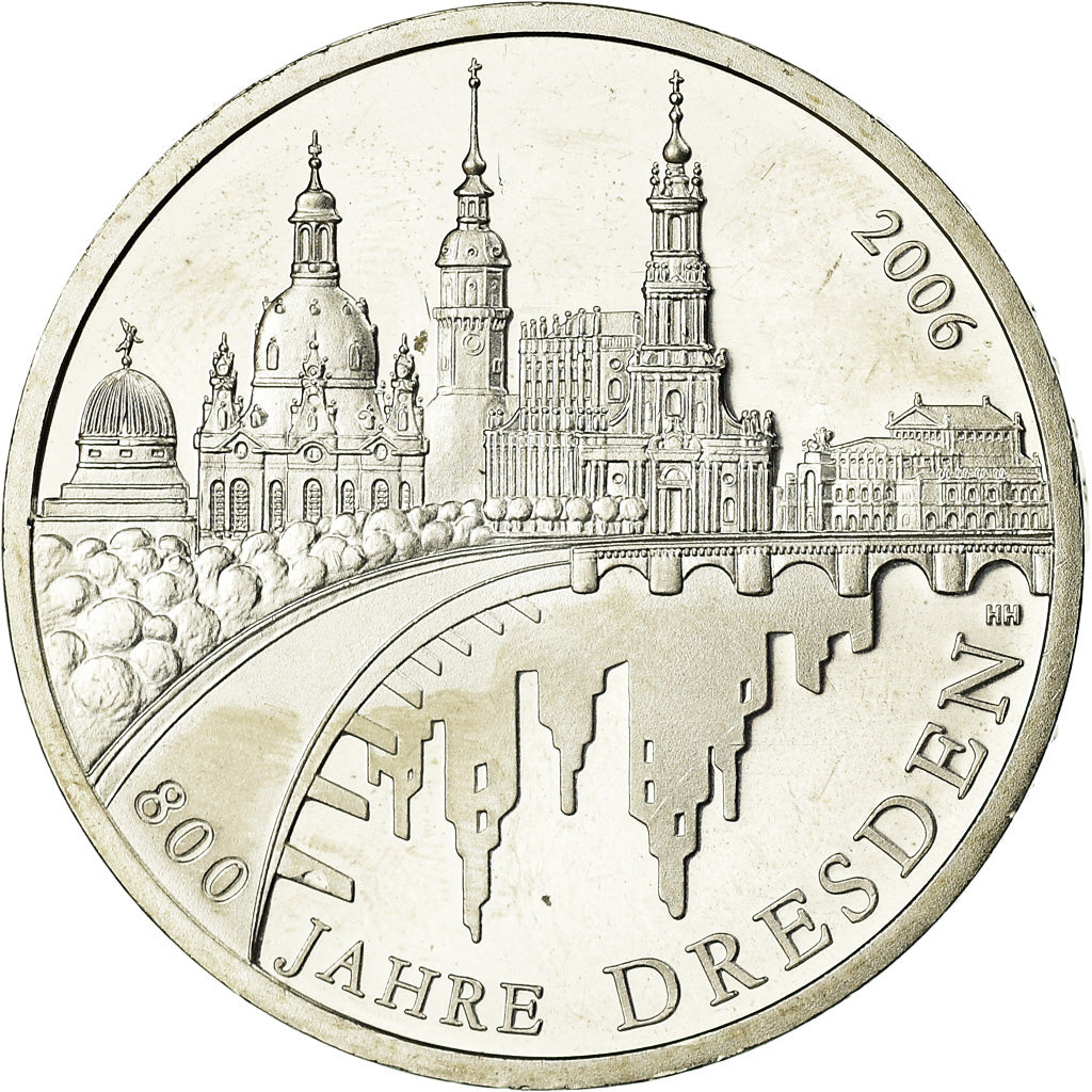 GERMANIA - REPUBBLICA FEDERALE, 10 Euro, 2006, Proof, FDC, Argento, KM:246