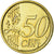 VATICAN CITY, 50 Euro Cent, 2010, MS(65-70), Brass, KM:387