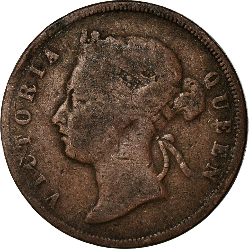 Monnaie, Straits Settlements, Victoria, Cent, 1883, TB, Cuivre, KM:9