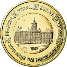 Netherlands, Euro, 1997, unofficial private coin, MS(63), Bi-Metallic