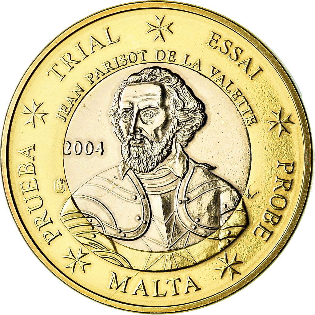 Malta, Euro, 2004, unofficial private coin, UNZ, Bi-Metallic