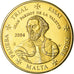 Malta, 50 Euro Cent, 2004, unofficial private coin, MS(63), Brass