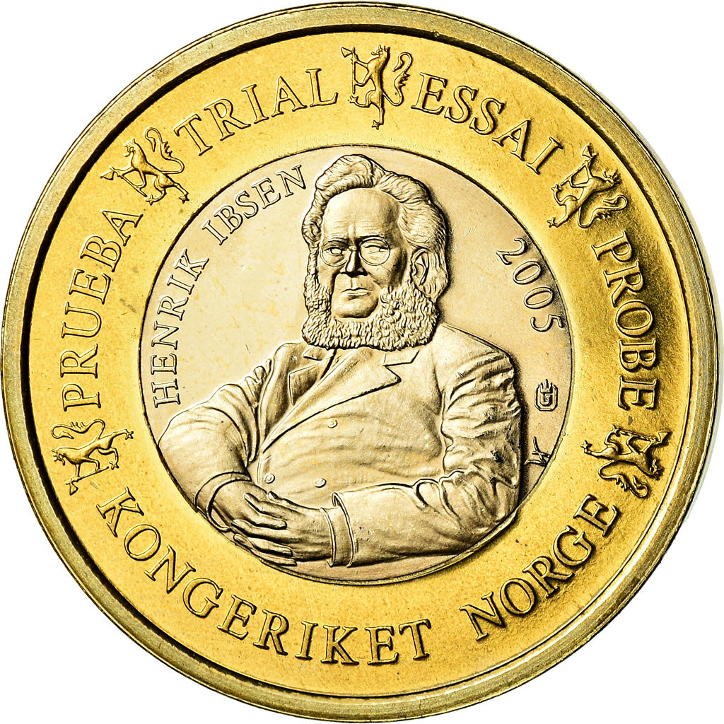Norway, Euro, 2005, unofficial private coin, MS(63), Bi-Metallic