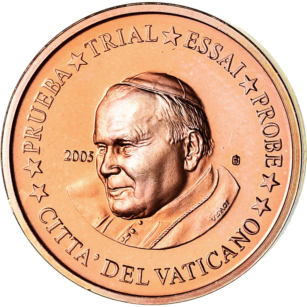 Vatican, Euro Cent, 2005, unofficial private coin, SPL, Copper Plated Steel