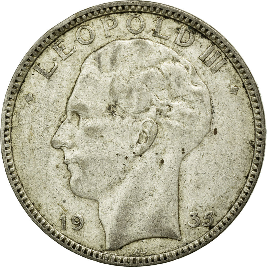 Monnaie, Belgique, 20 Francs, 20 Frank, 1935, TTB+, Argent, KM:105