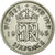 Moneda, Gran Bretaña, George VI, 6 Pence, 1945, MBC, Plata, KM:852