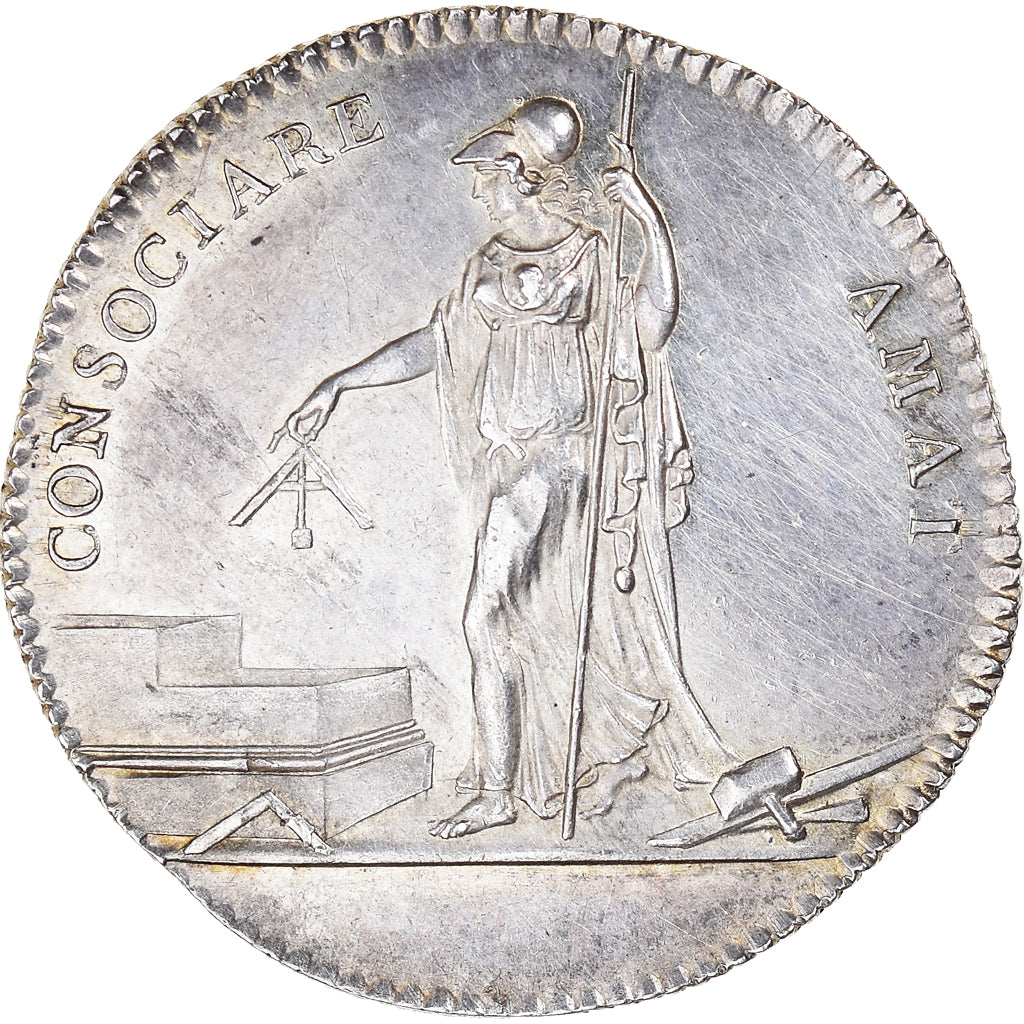 France, Token, Royal, Franc-Maçonnerie, Art de la Maçonnerie, History, MS(63)