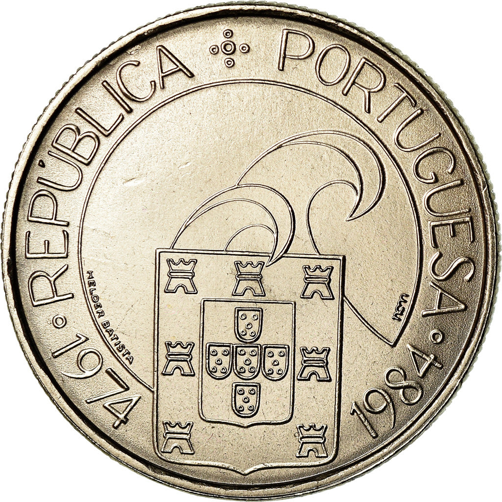 Münze, Portugal, 25 Escudos, 1984, VZ, Copper-nickel, KM:623