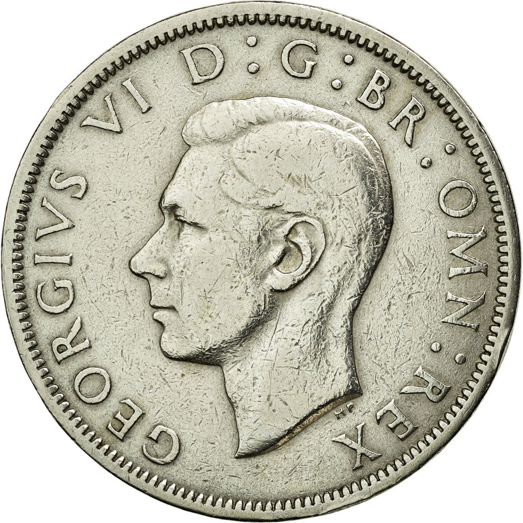 Monnaie, Grande-Bretagne, George VI, 1/2 Crown, 1949, TTB, Copper-nickel, KM:879
