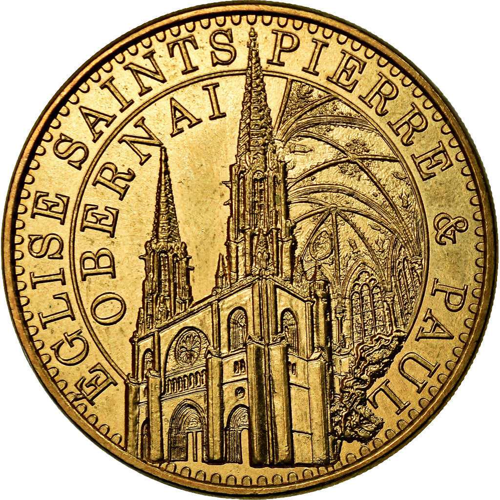 France, Jeton, Jeton Touristique, Alsace - Obernai - Eglise Saints Pierre et