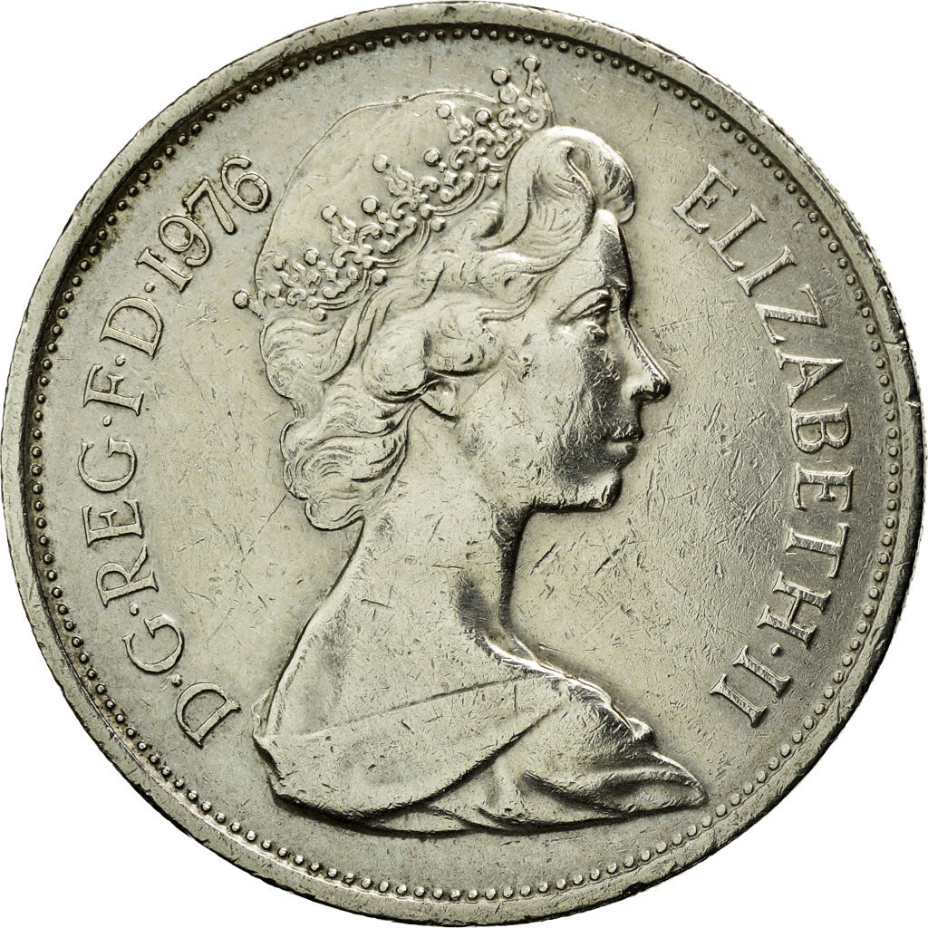 Monnaie, Grande-Bretagne, Elizabeth II, 10 New Pence, 1976, TTB+, Copper-nickel