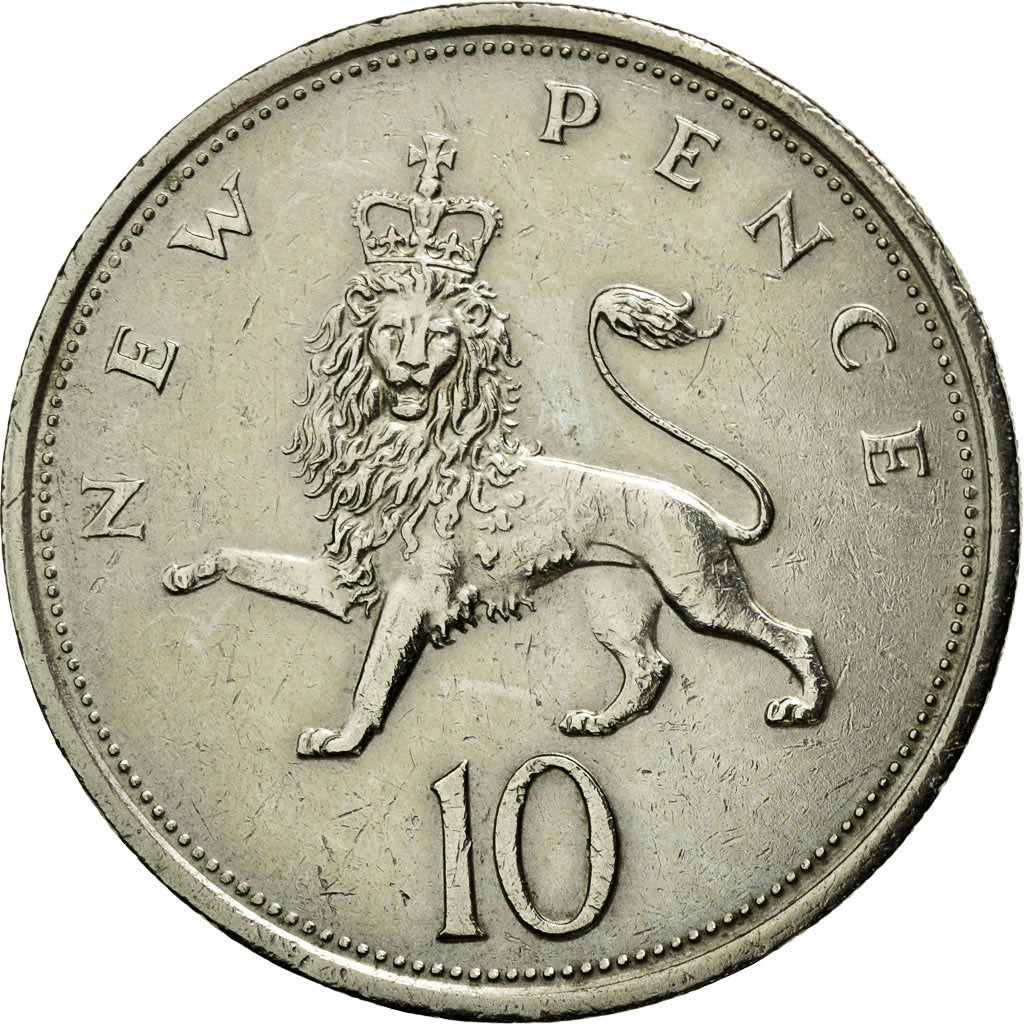 Monnaie, Grande-Bretagne, Elizabeth II, 10 New Pence, 1976, TTB+, Copper-nickel