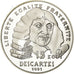 Munten, Frankrijk, Descartes, 100 Francs, 1991, Paris, BE, FDC, Zilver, KM:1002