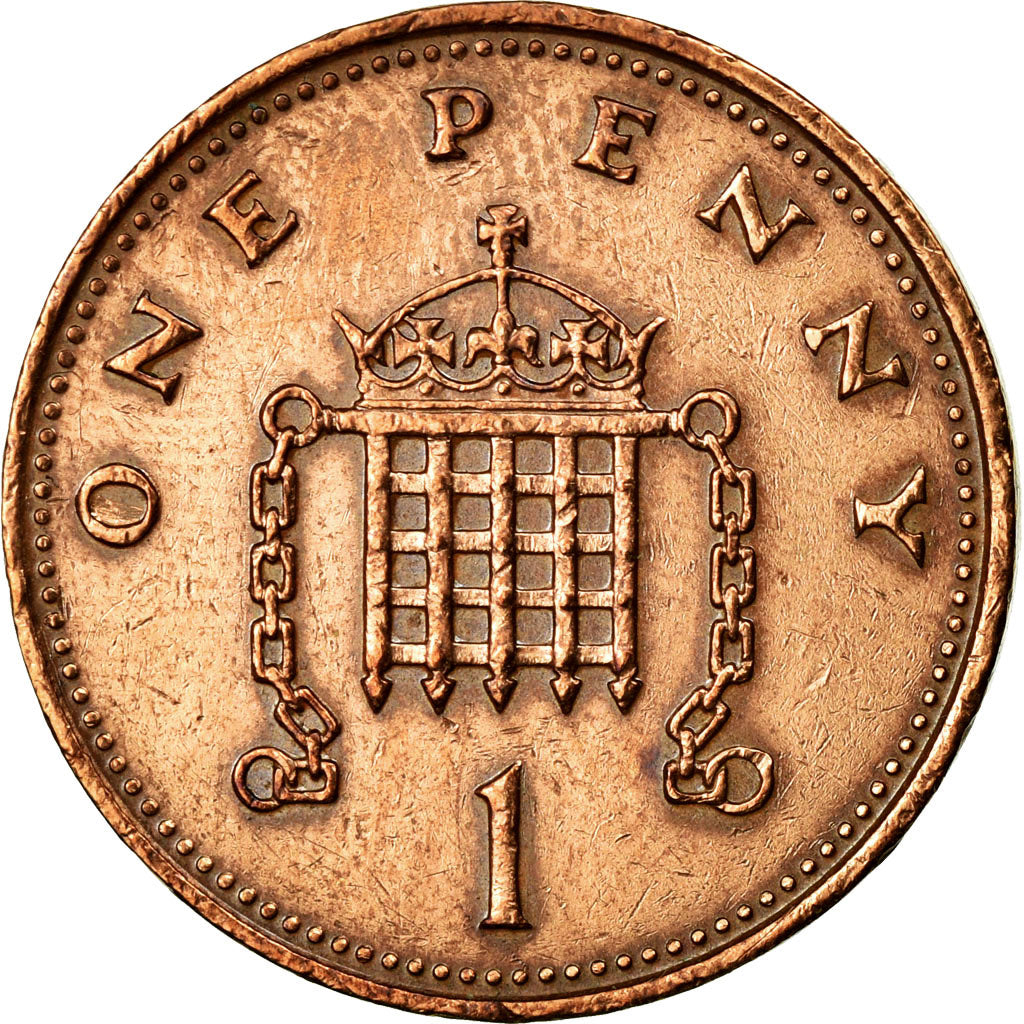 Coin, Great Britain, Elizabeth II, Penny, 1987, EF(40-45), Bronze, KM:935