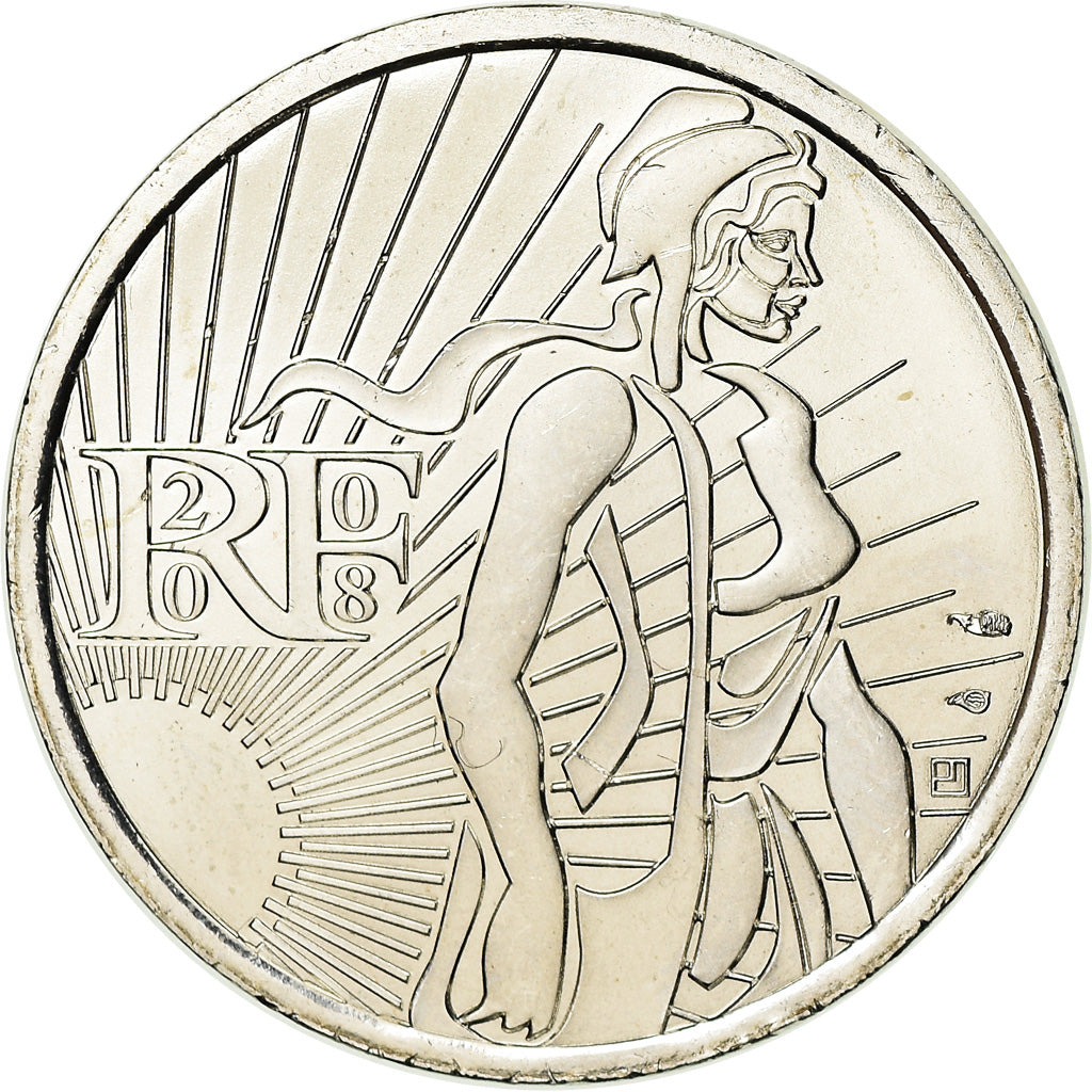 Francia, 5 Euro, 2008, SC, Plata, Gadoury:EU287, KM:1534
