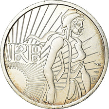France, 5 Euro, 2008, MS(63), Silver, Gadoury:EU287, KM:1534