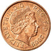 Coin, Great Britain, Elizabeth II, Penny, 2009, AU(50-53), Copper Plated Steel