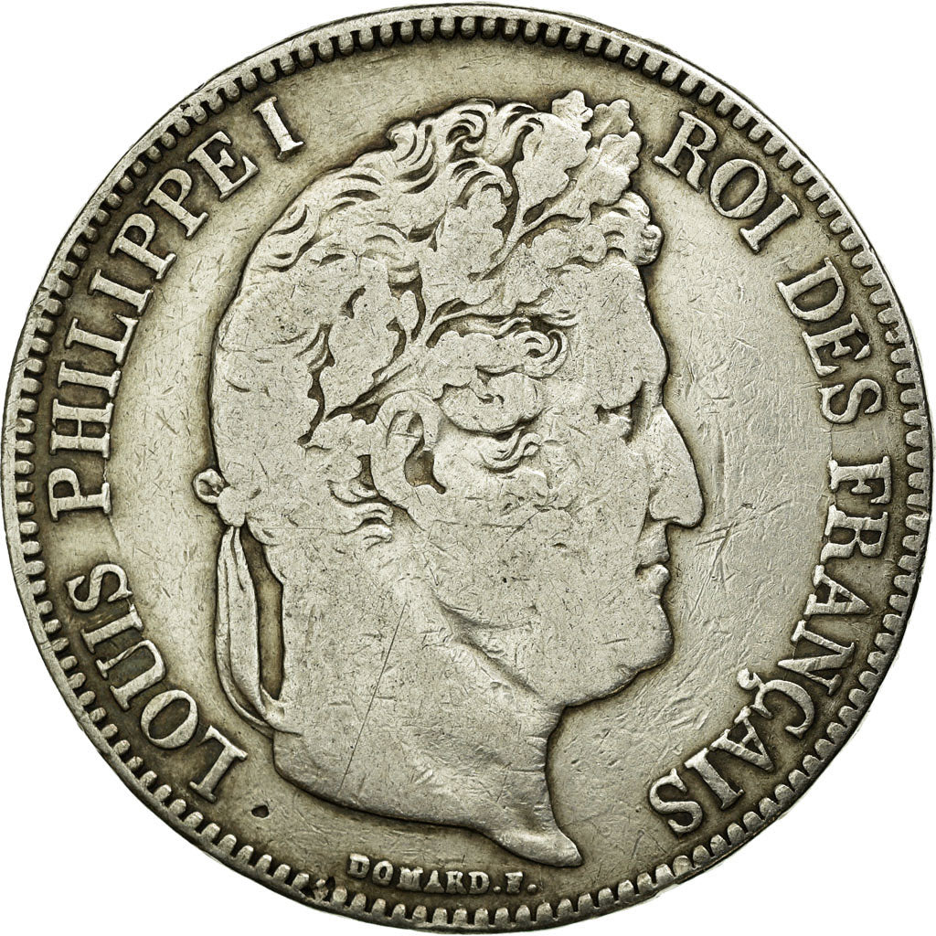 Coin, France, Louis-Philippe, 5 Francs, 1834, La Rochelle, VF(20-25), Silver