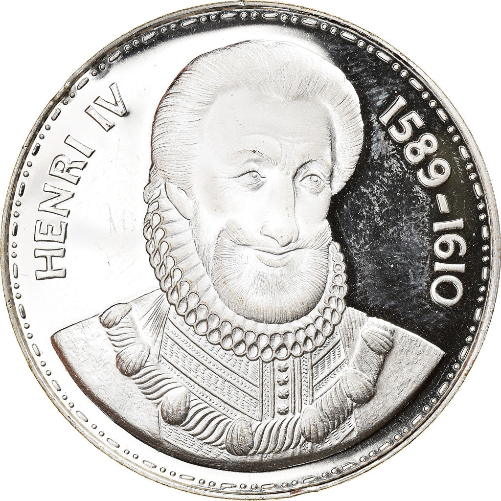 France, Medal, Henri IV, History, MS(63), Silver