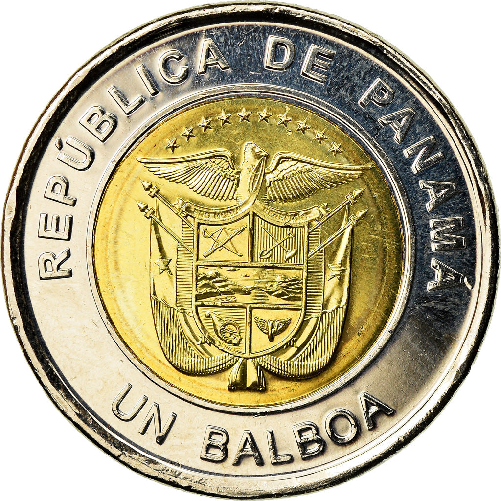 Münze, Panama, Eglise Santa Ana, Balboa, 2019, UNZ, Bi-Metallic
