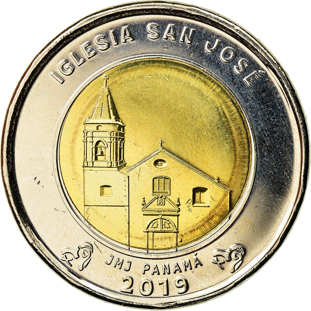 Monnaie, Panama, Eglise San José, Balboa, 2019, SPL, Bi-Metallic