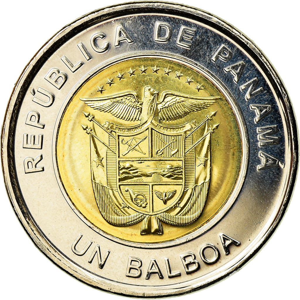 Munten, Panama, Eglise San Francisco de Asis, Balboa, 2019, UNC-, Bi-Metallic