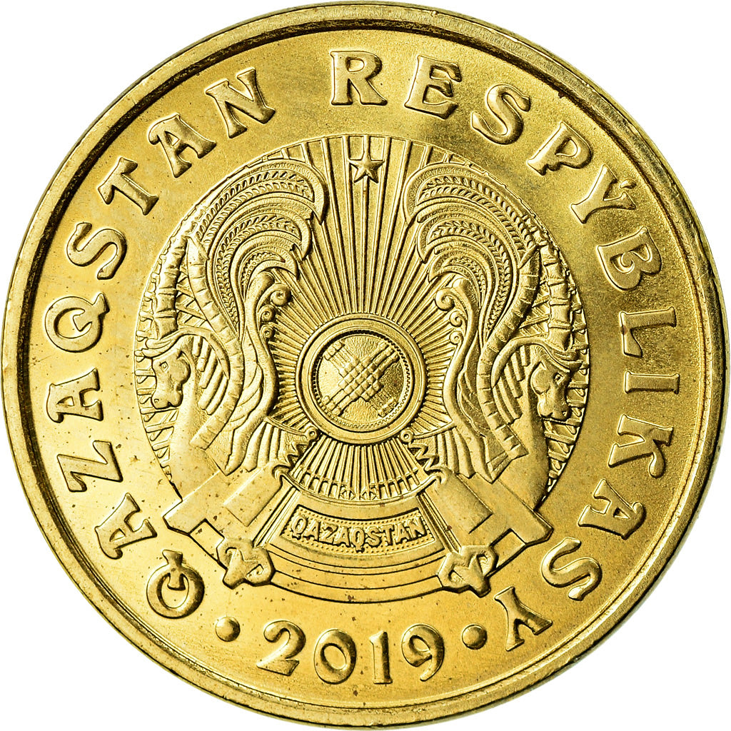 Munten, Kazachstan, 10 Tenge, 2019, Kazakhstan Mint, UNC-, Brass plated steel